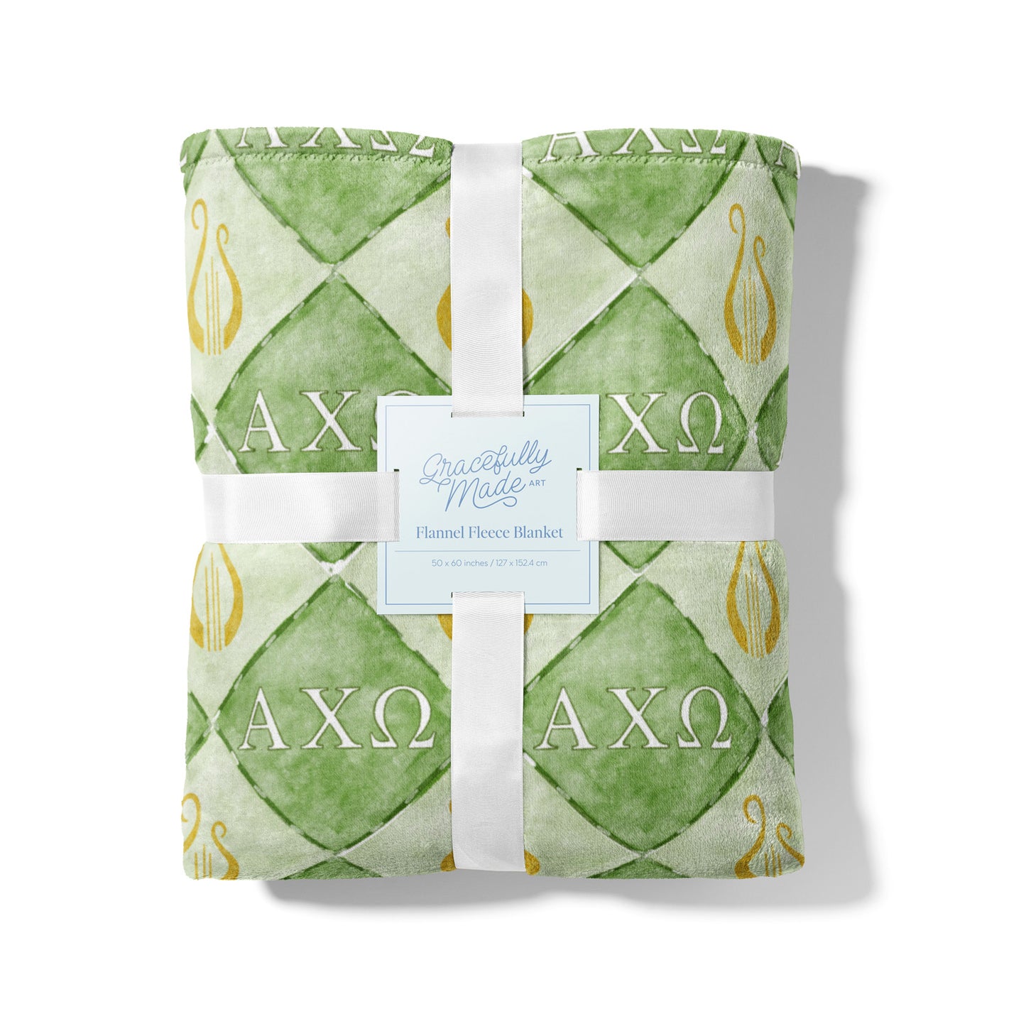 Alpha Chi Flannel Fleece Blanket