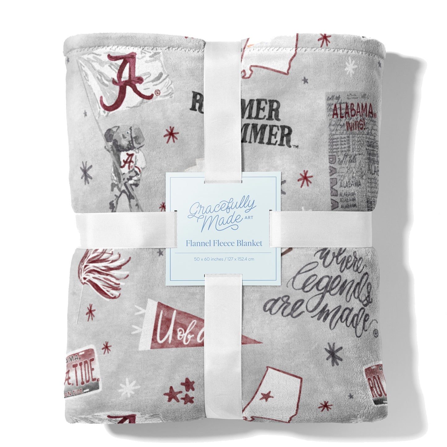 University of Alabama Flannel Fleece Blanket