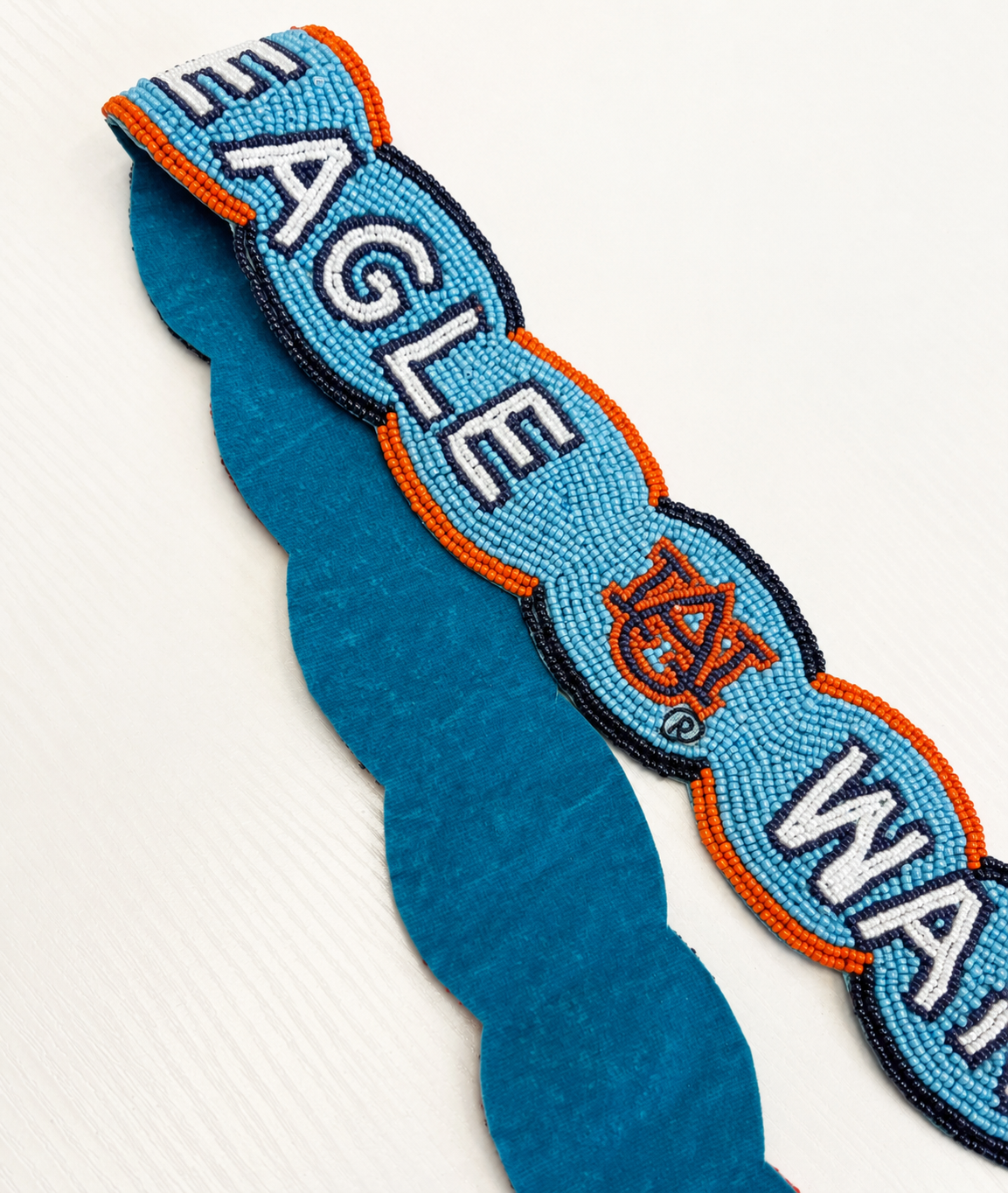 Auburn University Fully Beaded Scalloped Purse Strap PREORDER