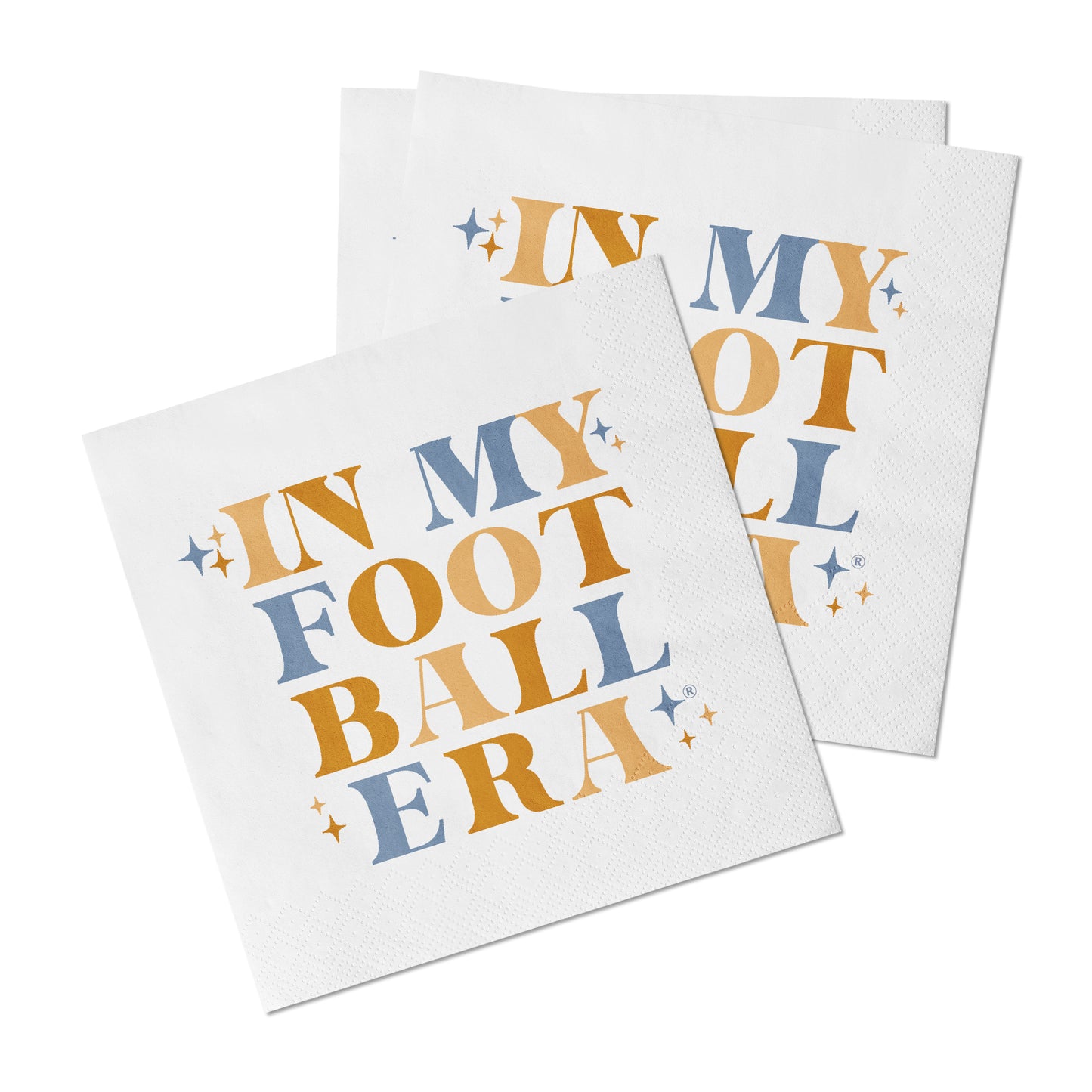 Orange and Blue "In My Football Era Napkin Pack