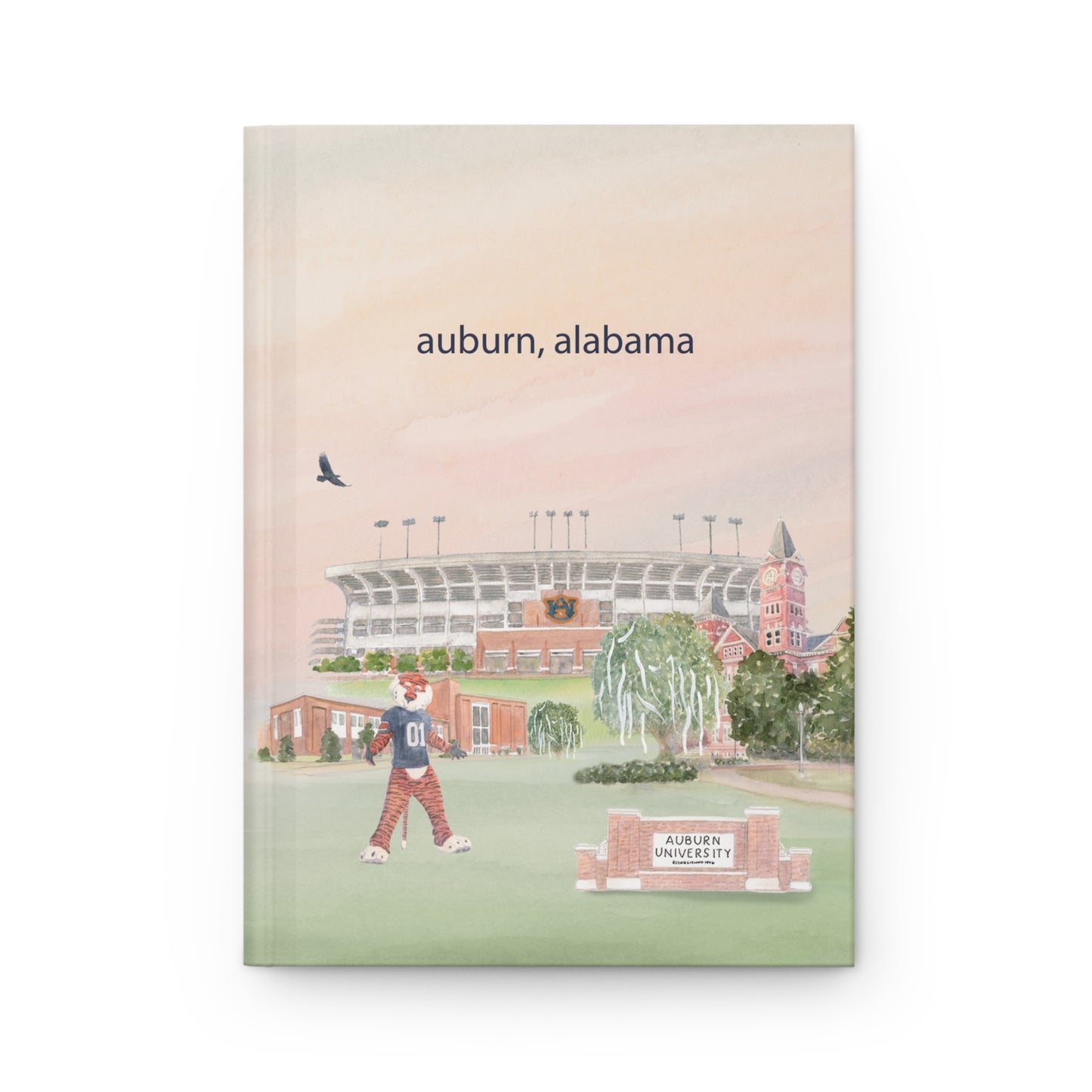 Auburn University Watercolor Hardcover Notebook