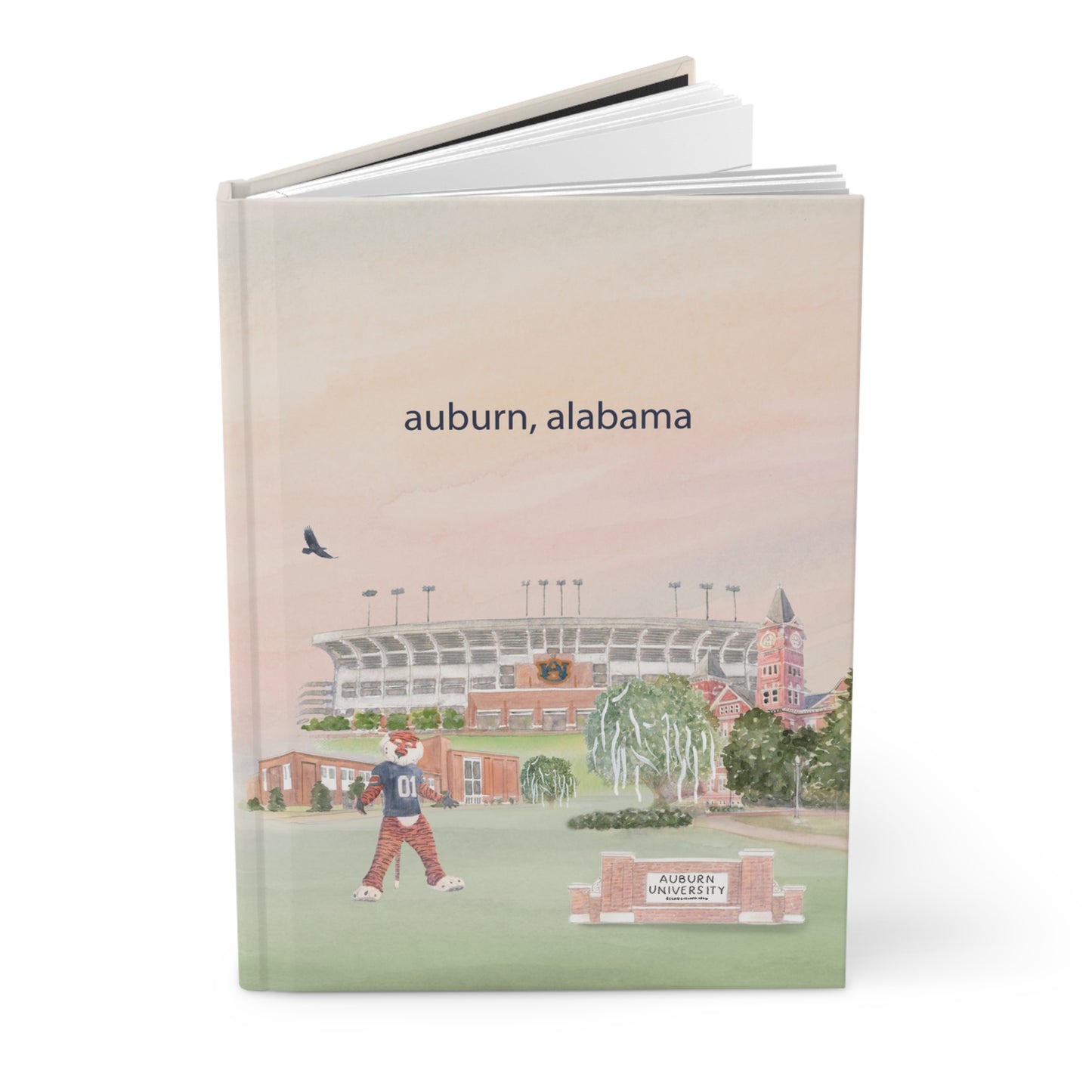 Auburn University Watercolor Hardcover Notebook