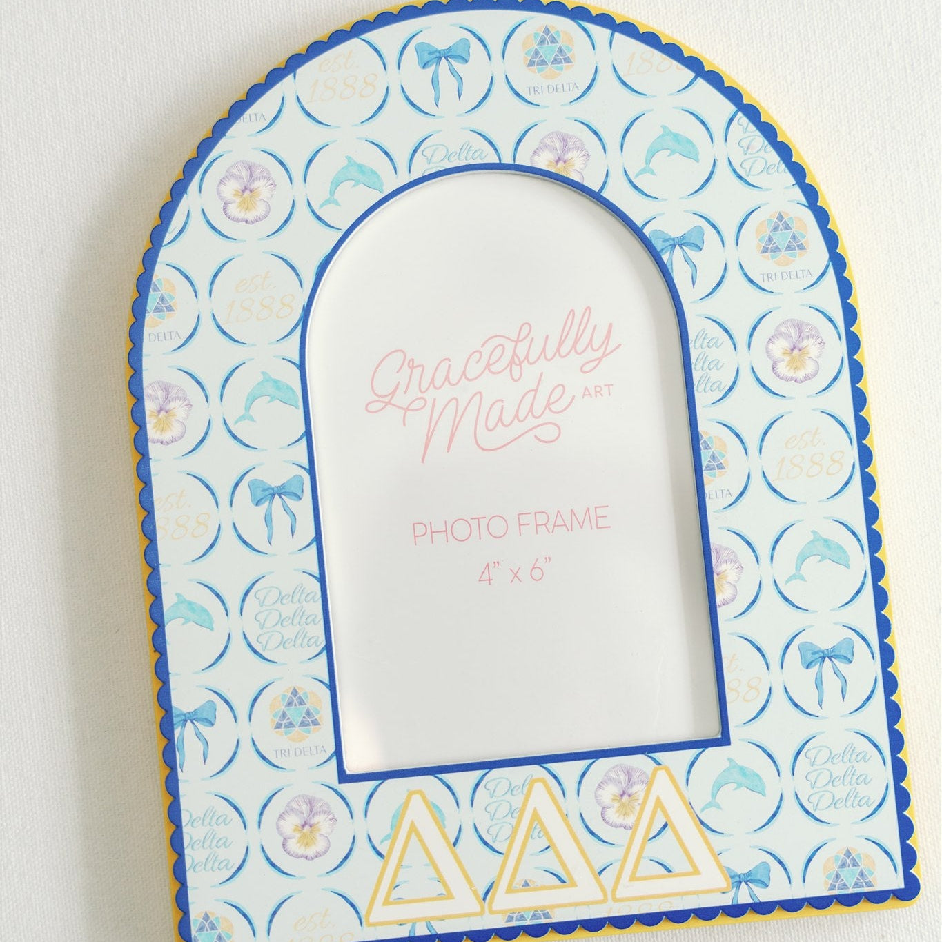 Delta Delta Delta (Tri Delta) Picture Frame