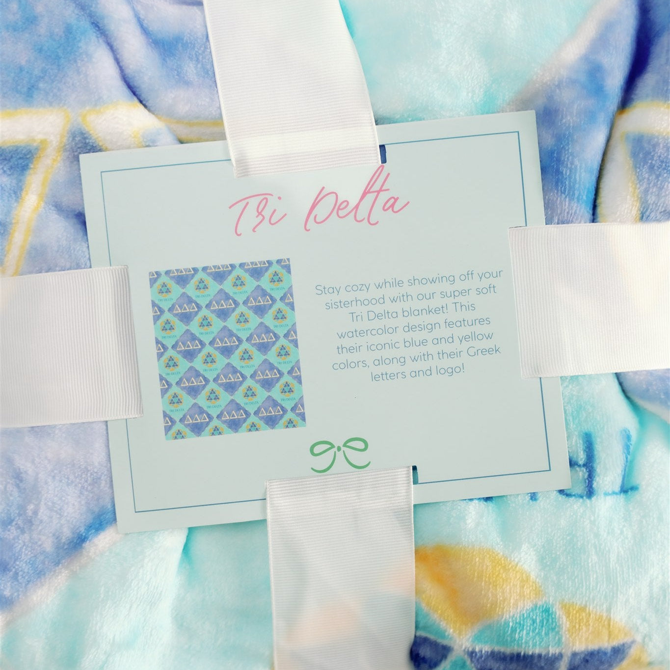 Delta Delta Delta (Tri Delta) Flannel Fleece Blanket