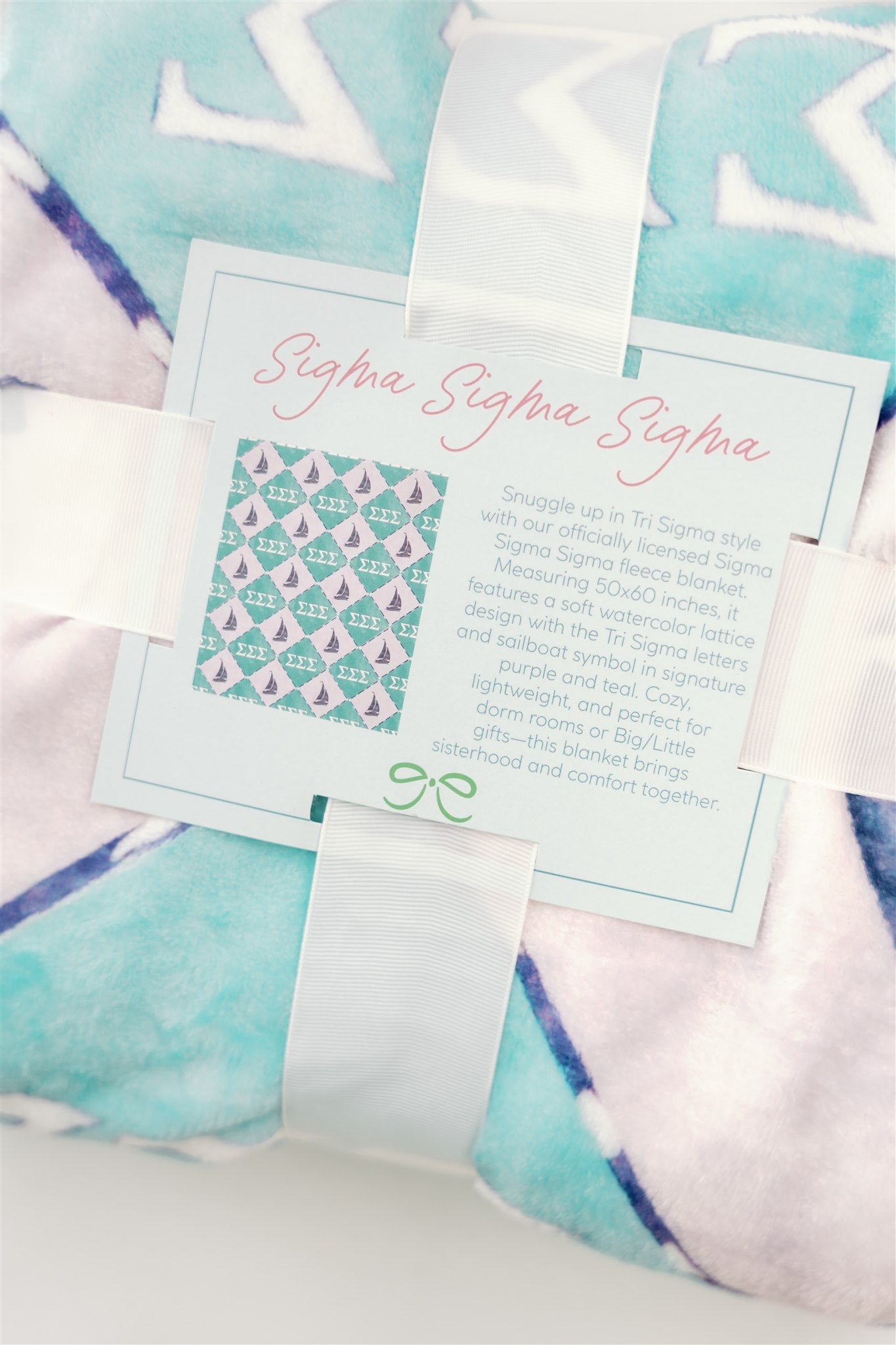 Sigma Sigma Sigma Flannel Fleece Blanket