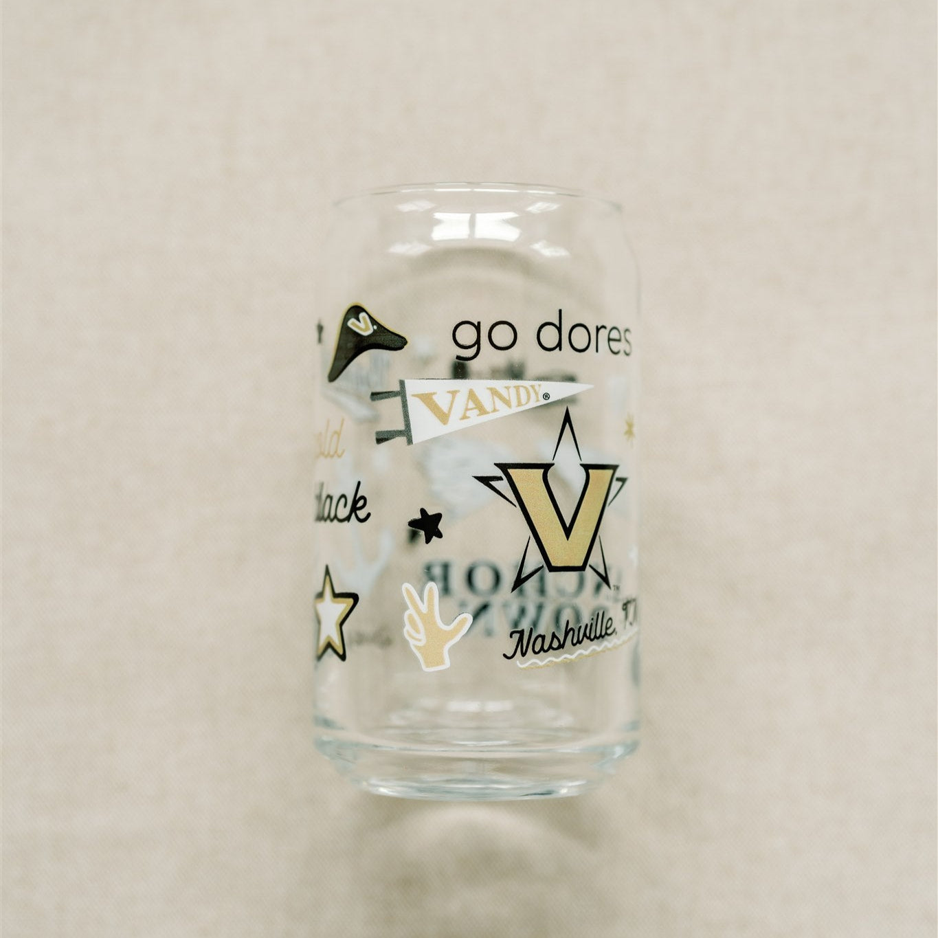 Vanderbilt University Glass Cup
