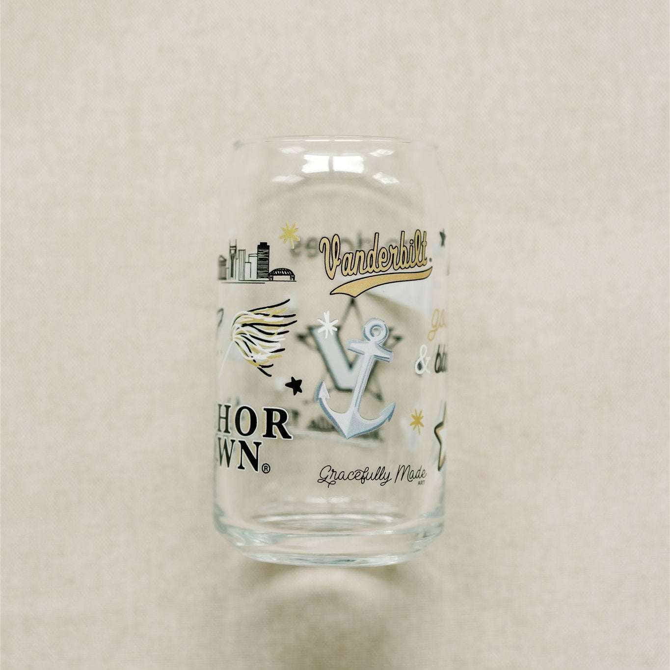 Vanderbilt University Glass Cup