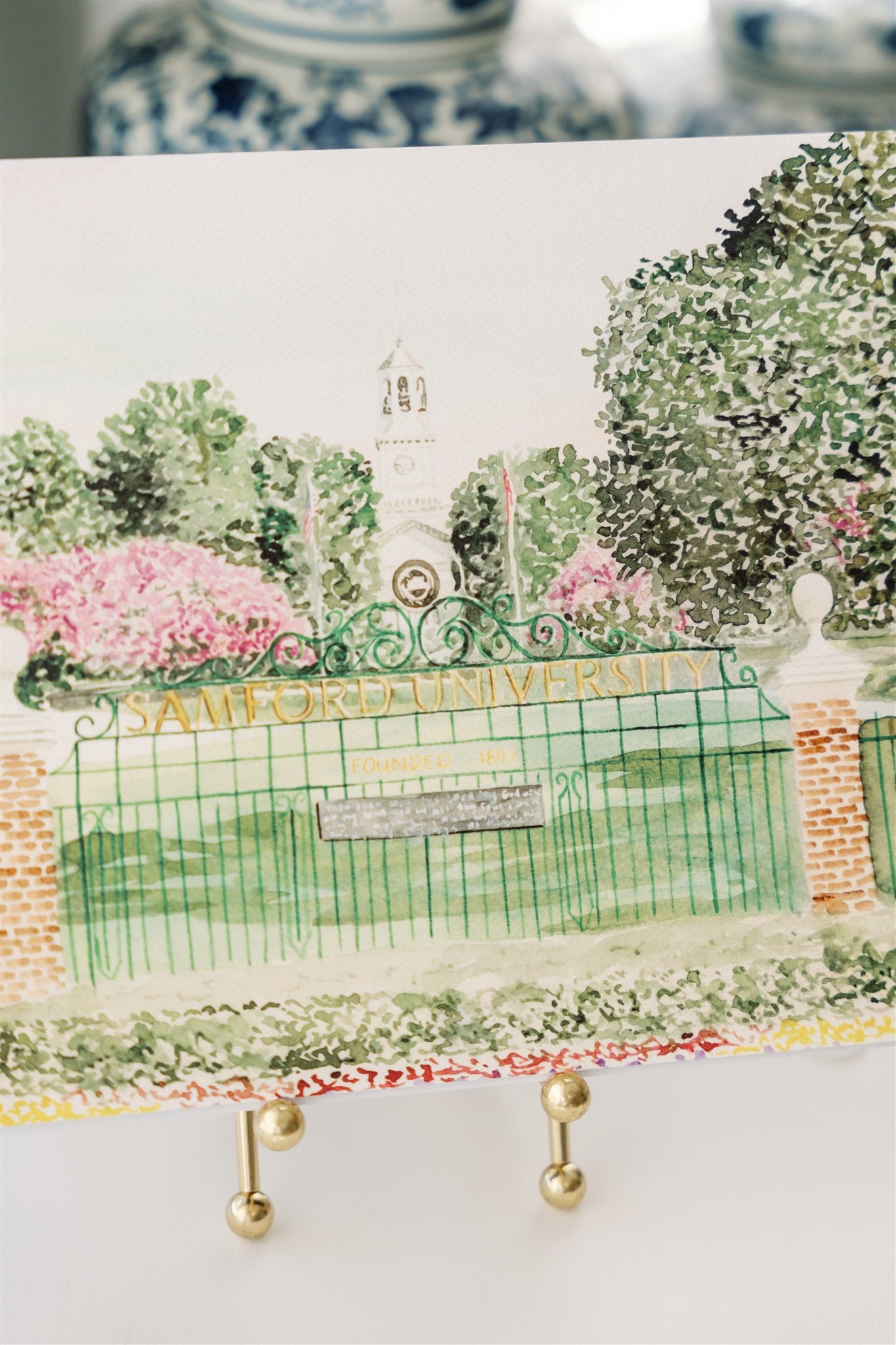 Samford University Entrance Art Print