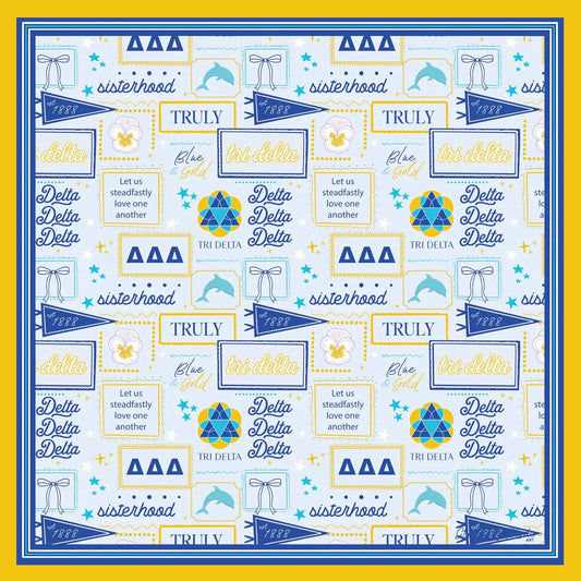 Delta Delta Delta Silk Scarf