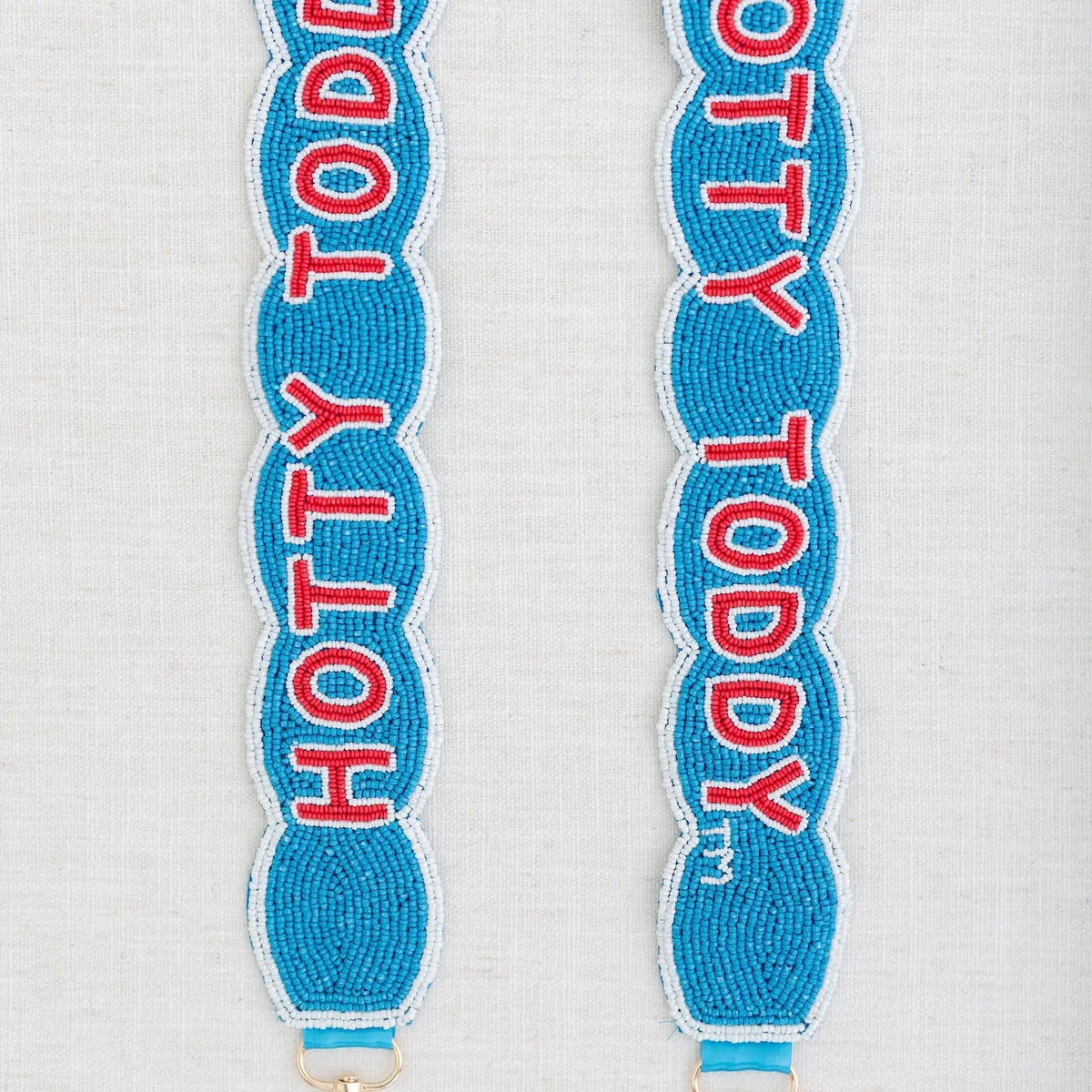 Ole Miss Fully Beaded Scalloped Purse Strap