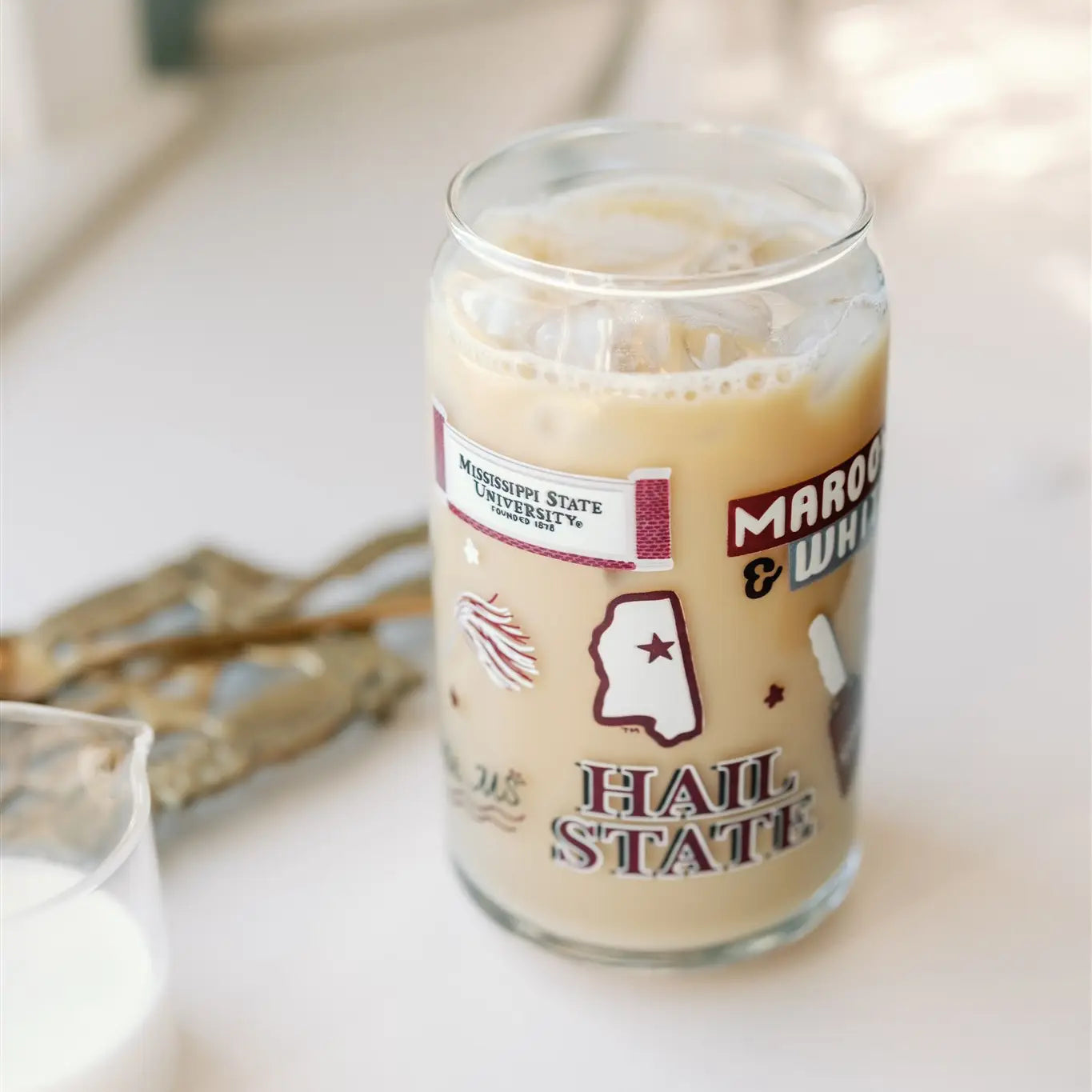 Mississippi State Glass Cup
