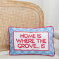 Ole Miss Needlepoint Pillow