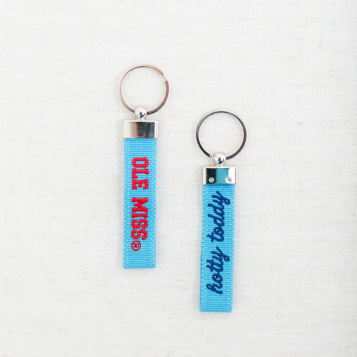 Ole Miss - Hotty Toddy Embroidered Keychain