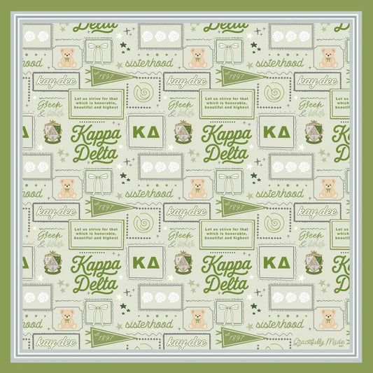 Kappa Delta Silk Scarf