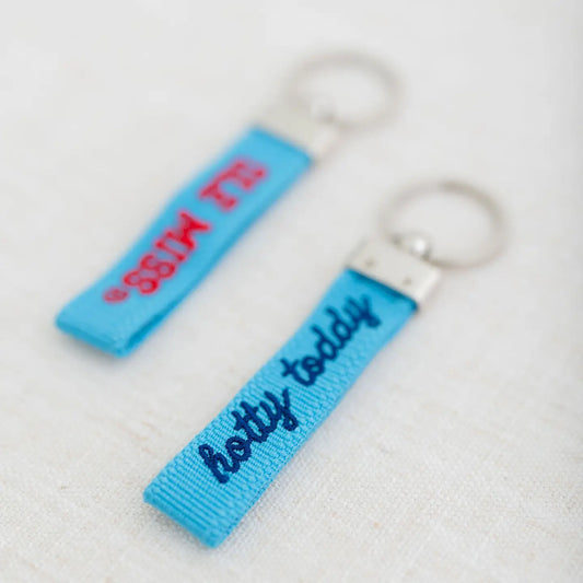 Ole Miss - Hotty Toddy Embroidered Keychain