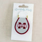 Mississippi State Embroidered Keychain