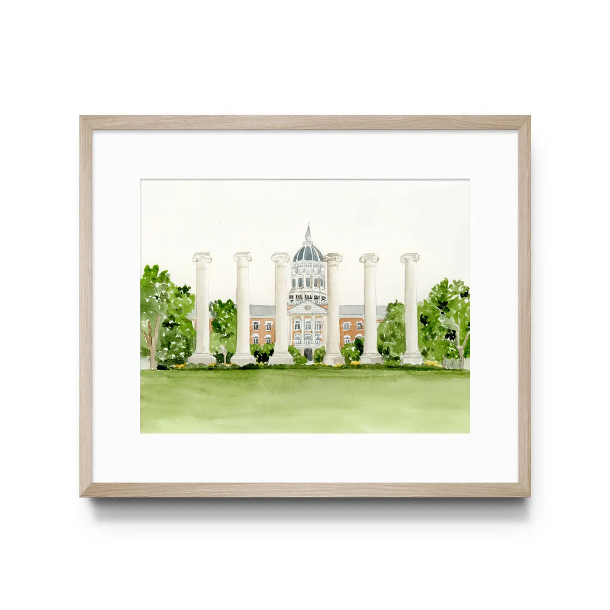 Licensed Missouri Jesse Hall Art Print