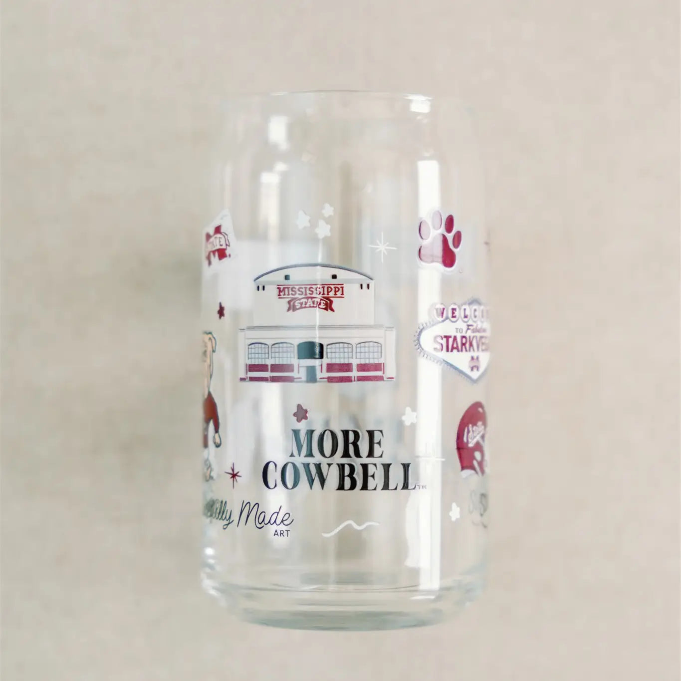 Mississippi State Glass Cup