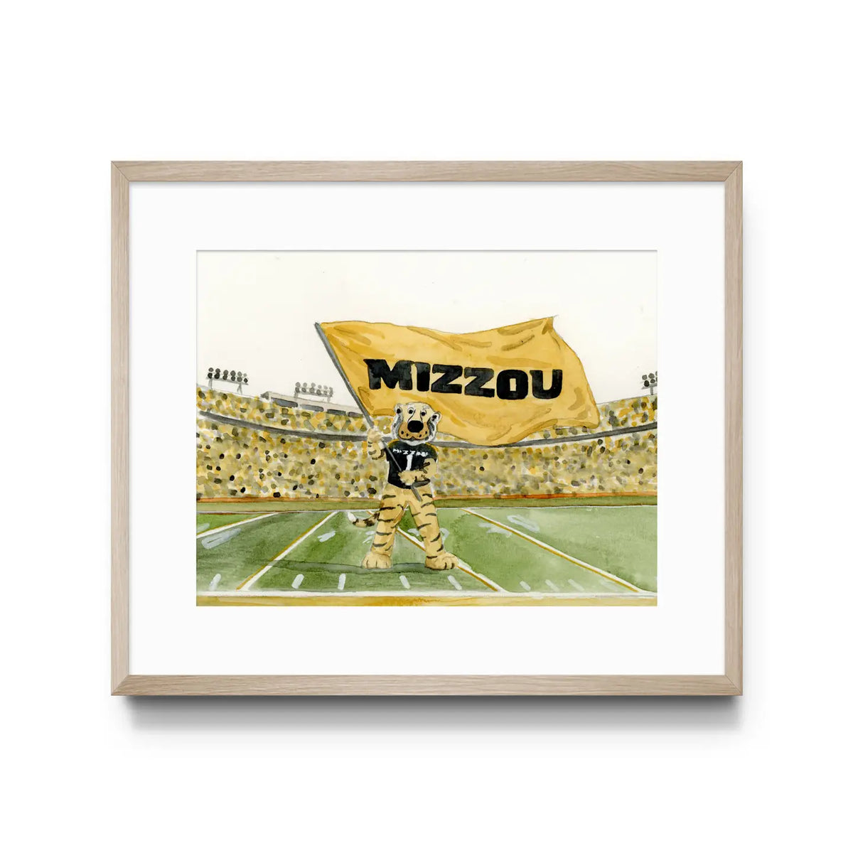 Licensed Missouri Truman the Tiger Art Print