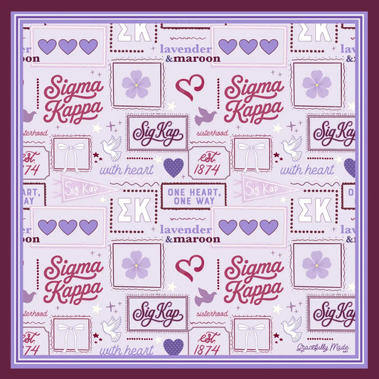 Sigma Kappa Silk Scarf