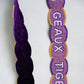 LSU Fully Beaded Scalloped Purse Strap