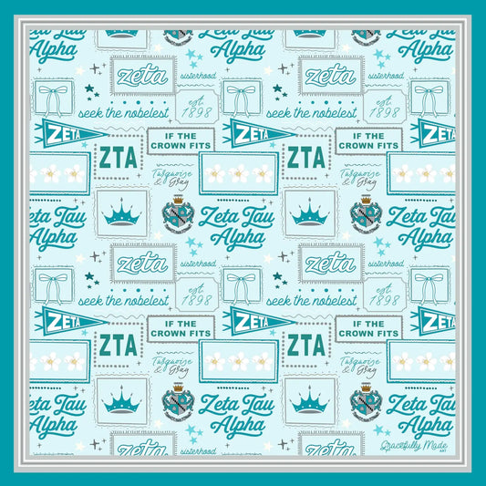 Zeta Tau Alpha Silk Scarf