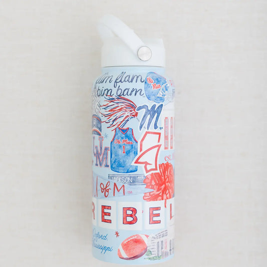 Ole Miss 32 oz Insulated Water Bottle