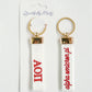 Alpha Omicron Pi Embroidered Keychain