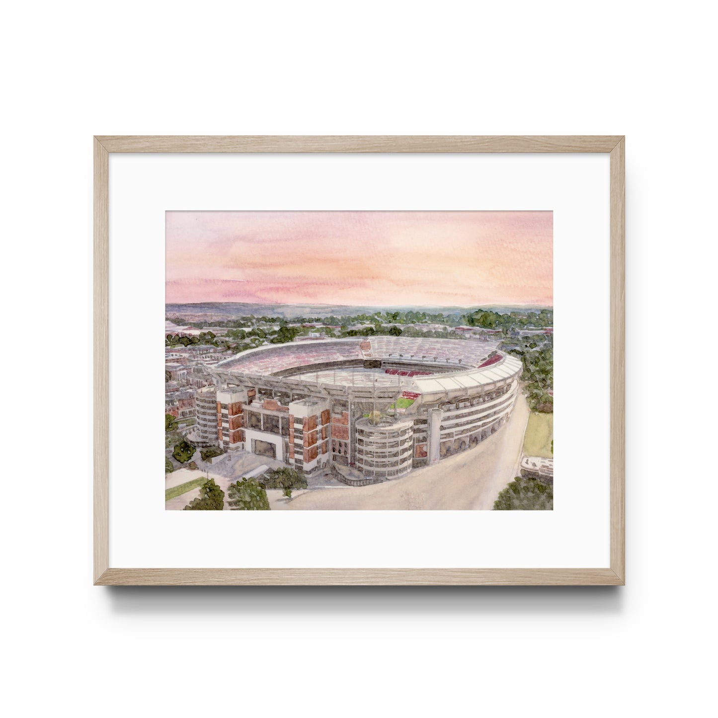 Bryant Denny Stadium Aerial Print