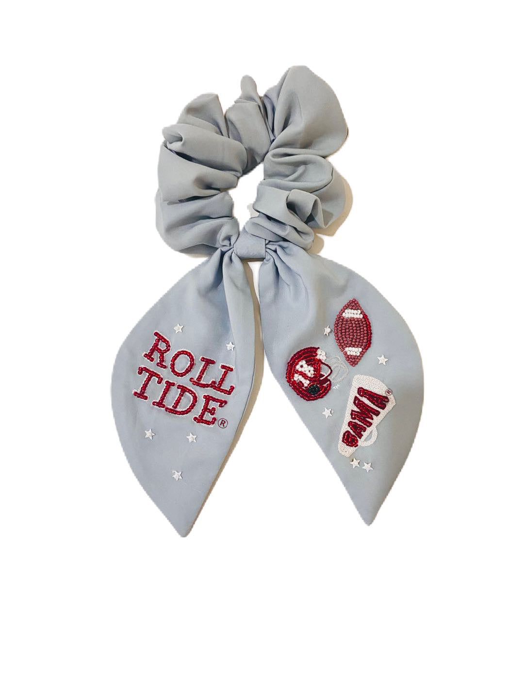 University of Alabama Beaded Scrunchie