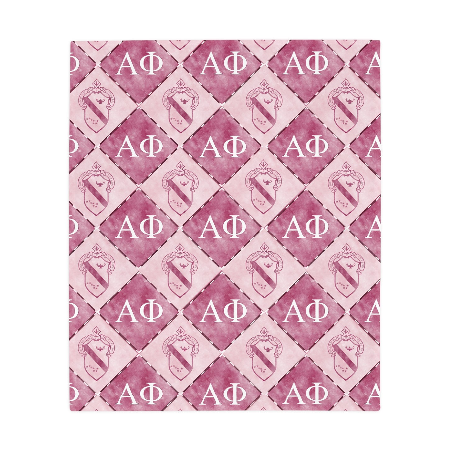 Alpha Phi Flannel Fleece Blanket