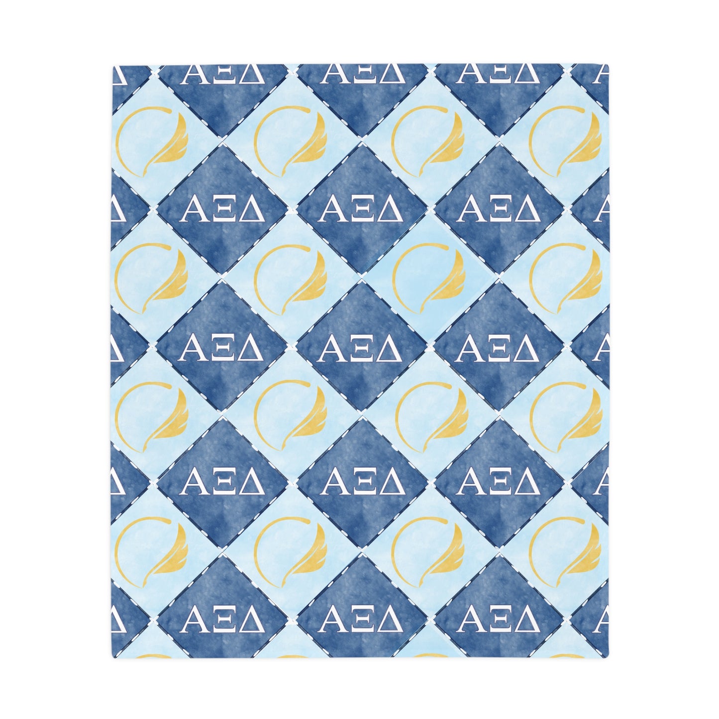 Alpha Xi Delta Flannel Fleece Blanket
