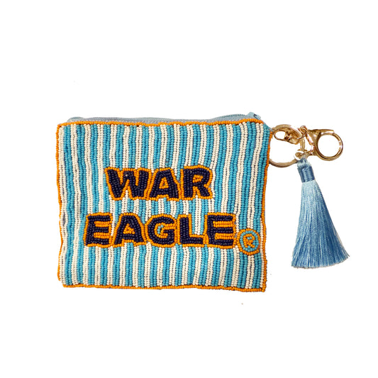 Auburn University Beaded Coin Purse