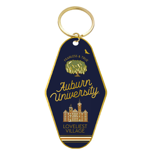 Auburn University Enamel Keychain