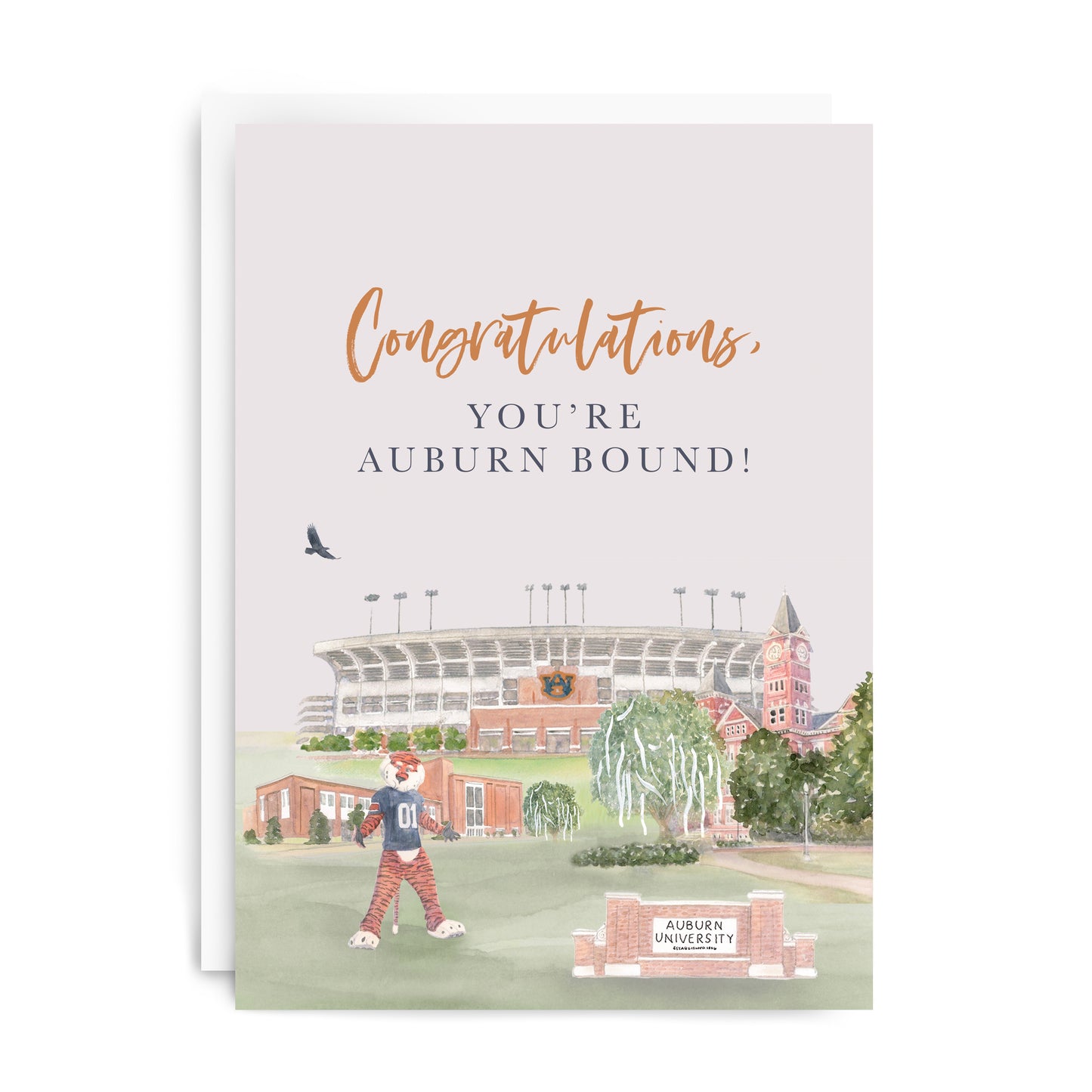 "You're Auburn Bound" Graduation Greeting Card