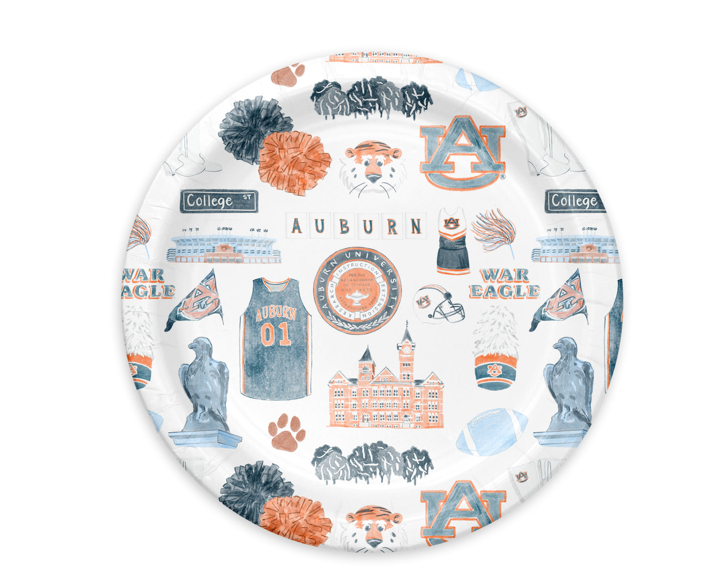 Auburn University Paper Plate Packs