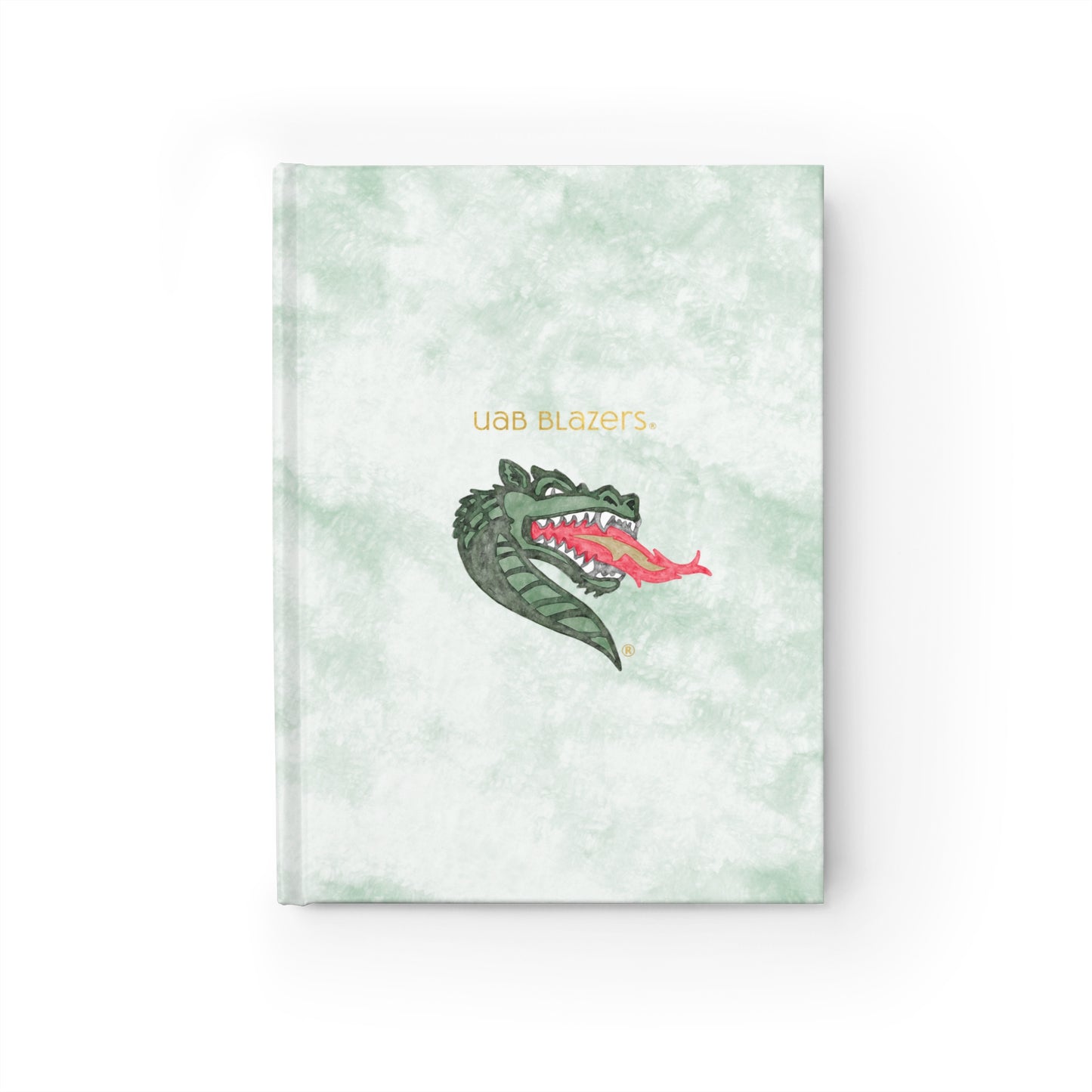 UAB Gold Foil Watercolor Hardcover Notebook