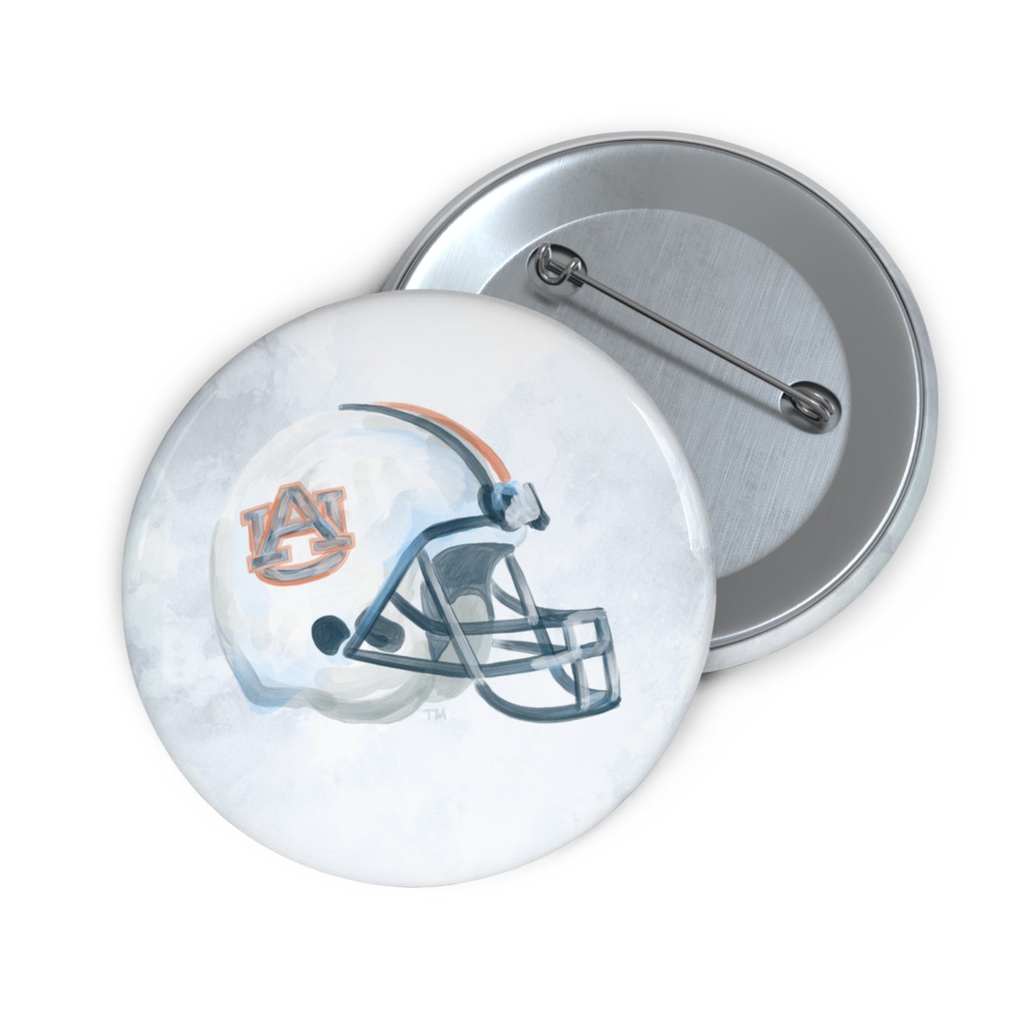 Auburn University Football Helmet Game Day Button