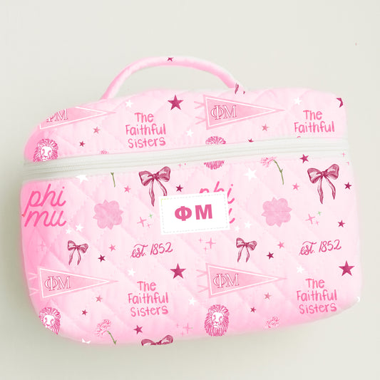 Phi Mu Toiletry Bag PREORDER