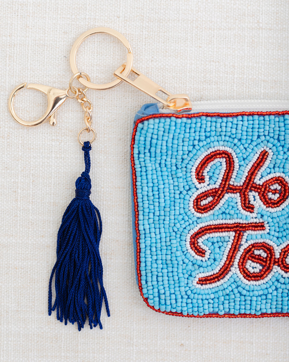 Ole Miss Beaded Coin Purse