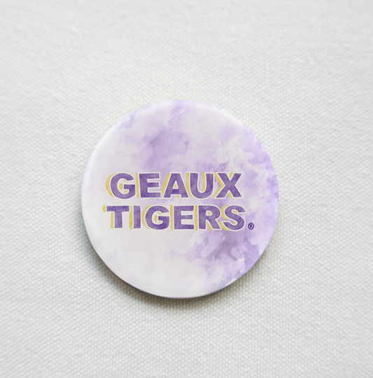 LSU "Geaux Tigers" Game Day Button