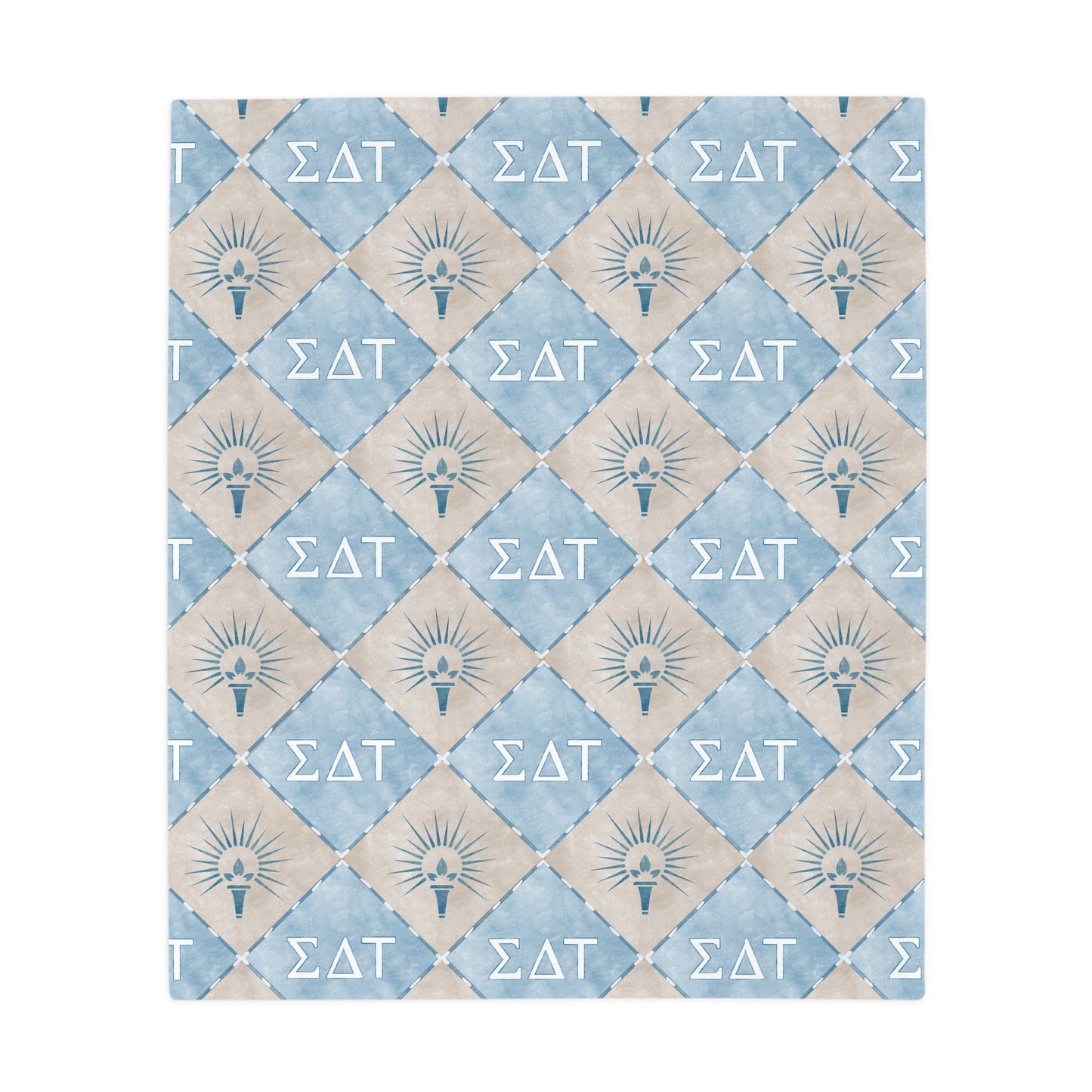 Sigma Delta Tau Flannel Fleece Blanket