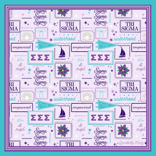 Sigma Sigma Sigma Silk Scarf