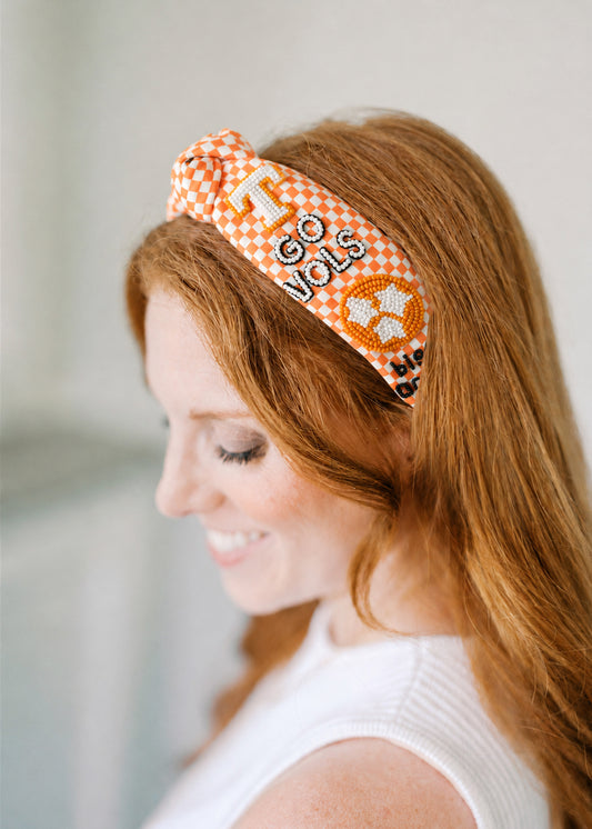 University of Tennessee Checkered Headband