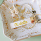 Tri Delta Embroidered Keychain