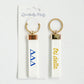 Tri Delta Embroidered Keychain