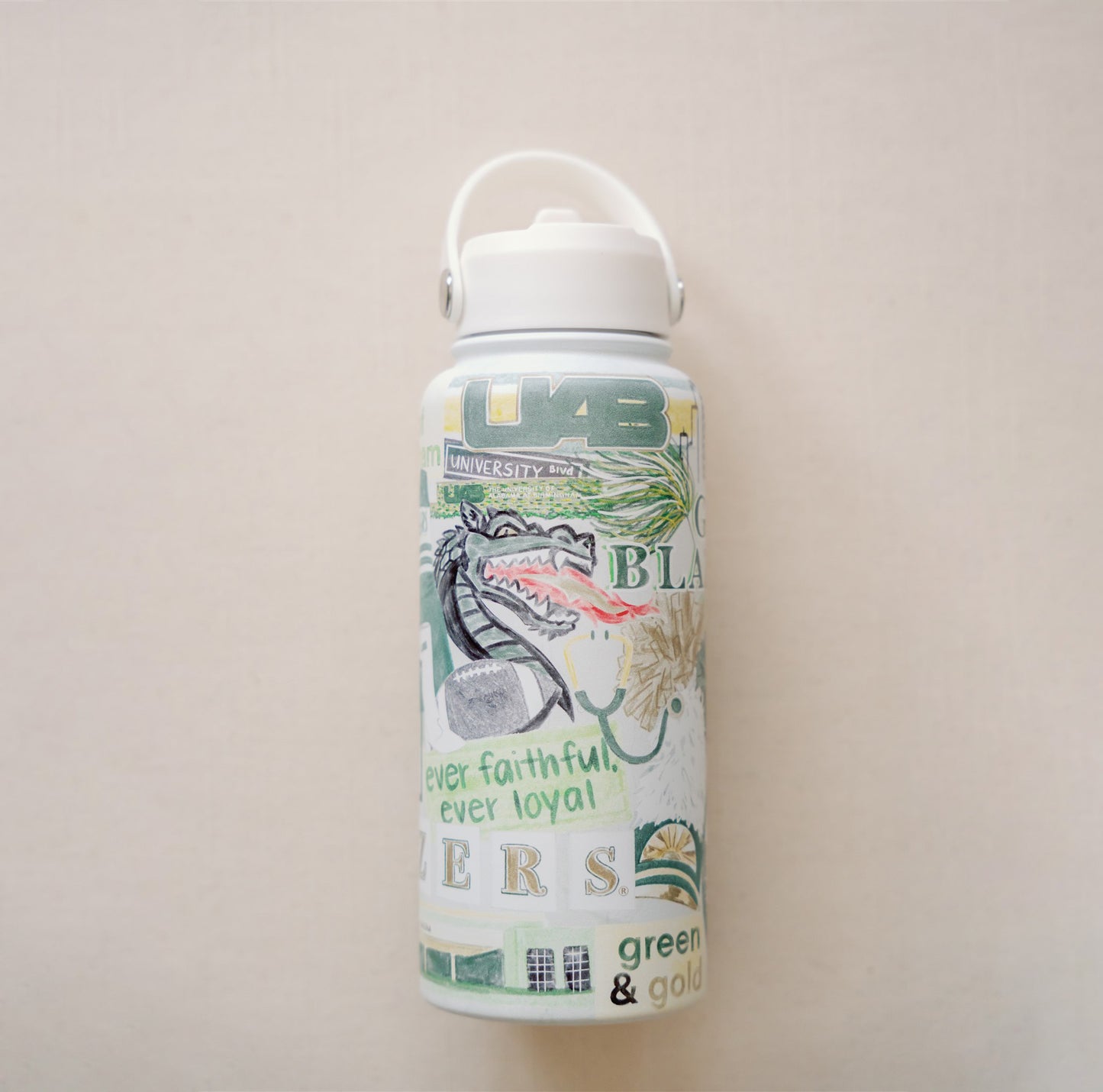 UAB 32 oz Insulated Water Bottle