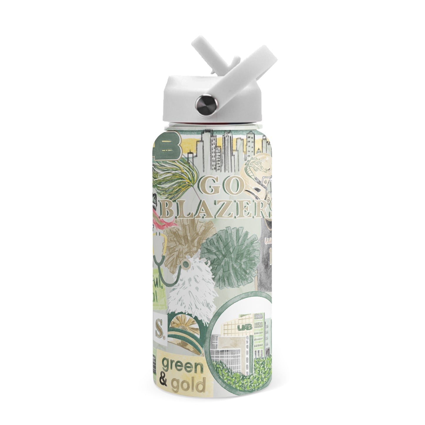 UAB 32 oz Insulated Water Bottle