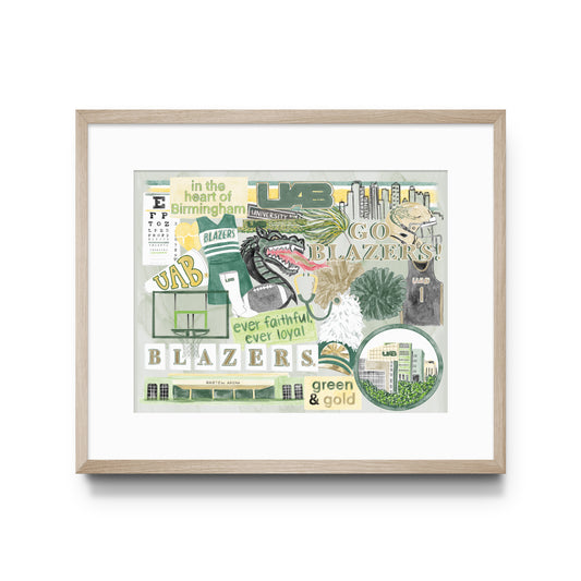 UAB Collage Print