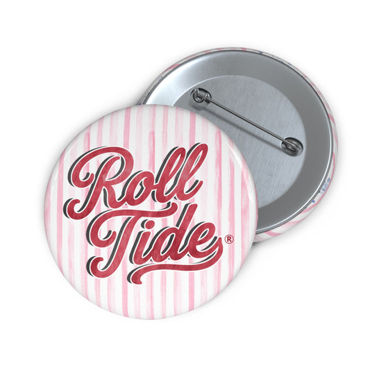 The University of Alabama Striped "Roll Tide" Game Day Button
